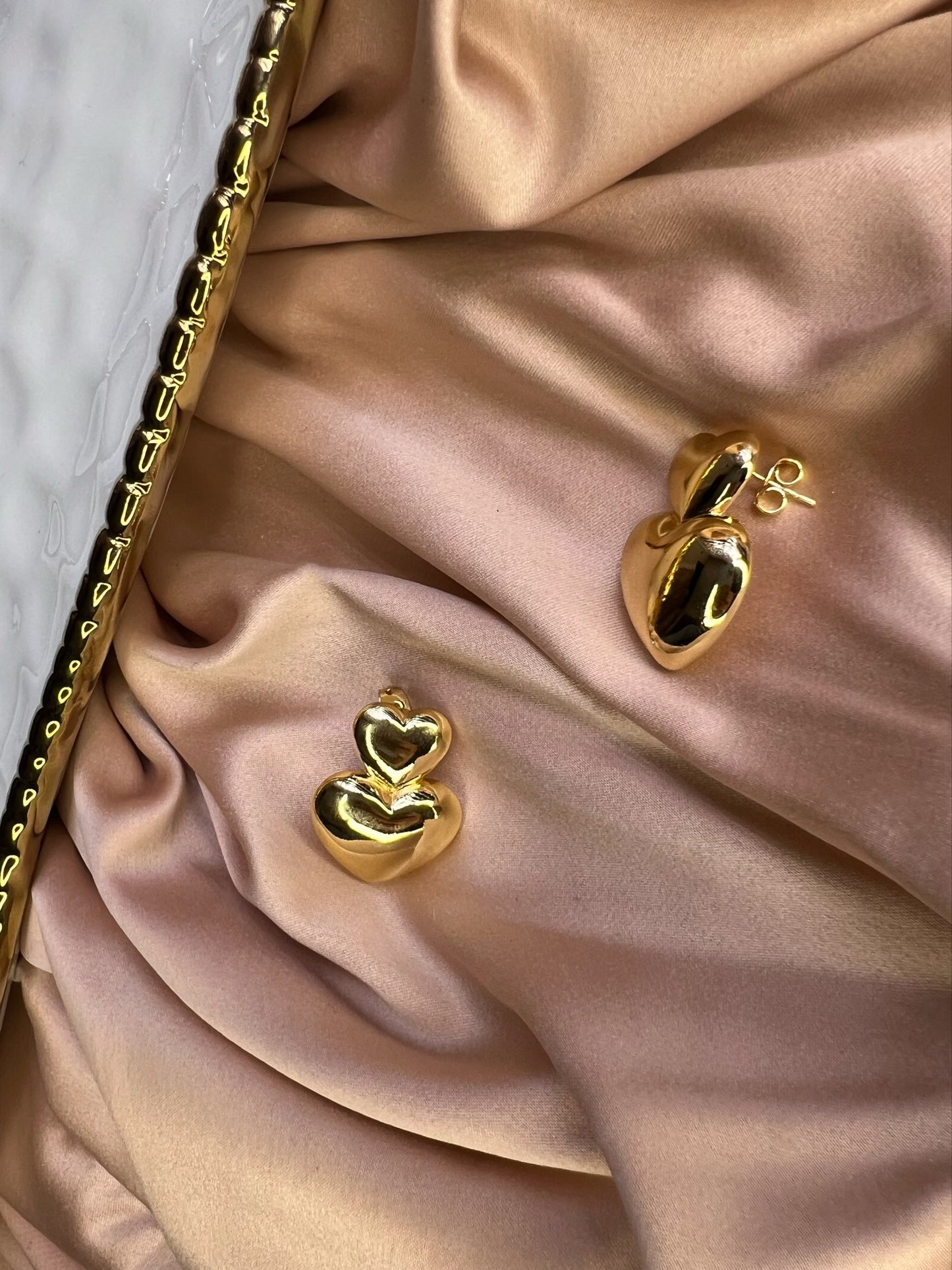 Double Heart Earrings