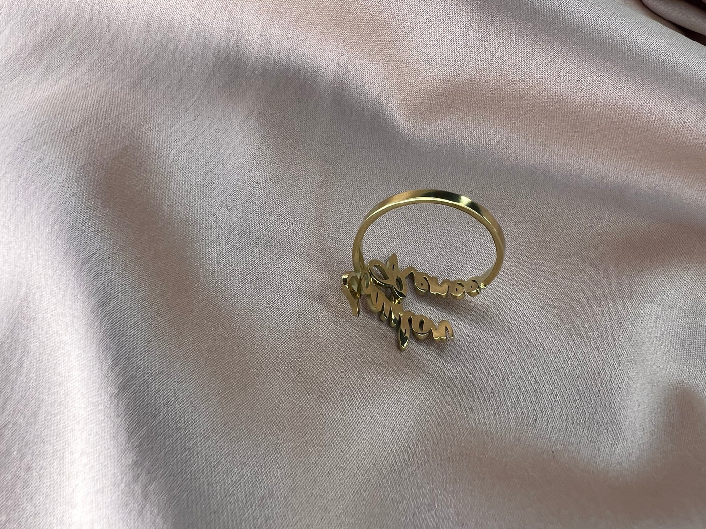 Custom Double Name Ring
