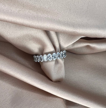 Oval Cut Baguette Ring