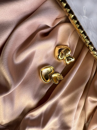 Double Heart Earrings