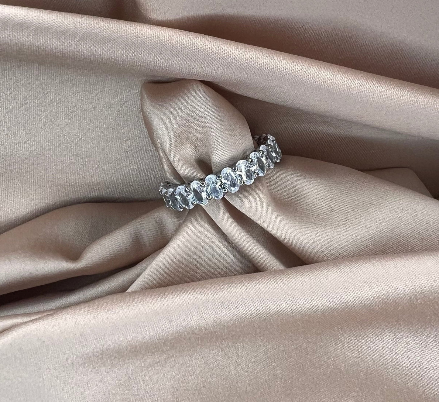 Oval Cut Baguette Ring